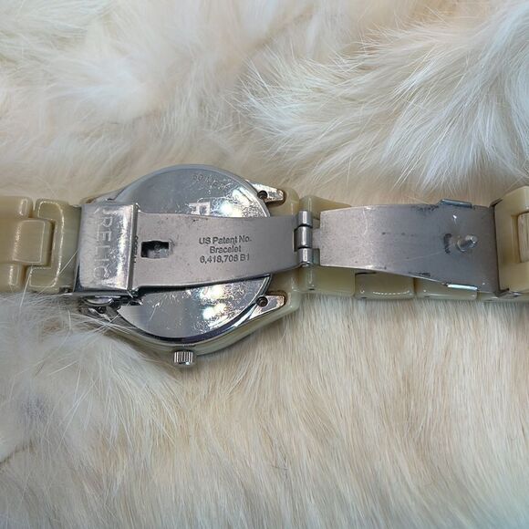 Relic Blonde Tortoise Shell Watch with Crystal Rim - Picture 9 of 14